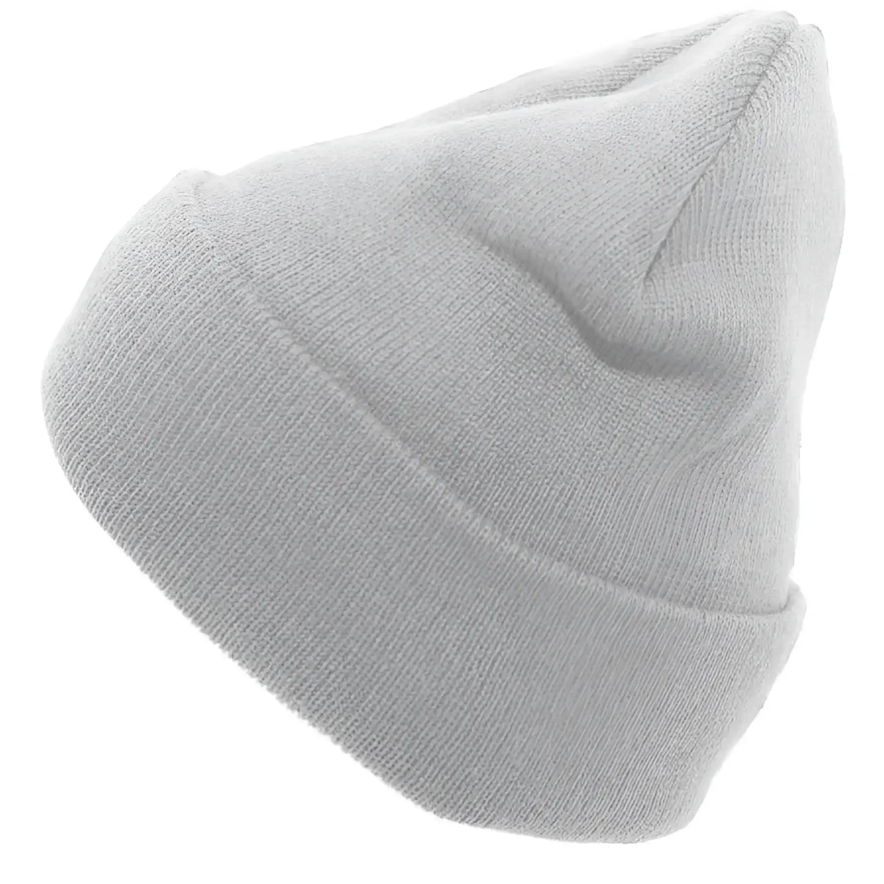 Pacific Headwear 621K Knit Cuff Beanie - Silver - Light Gray / 7’’ - 7 7/8’’