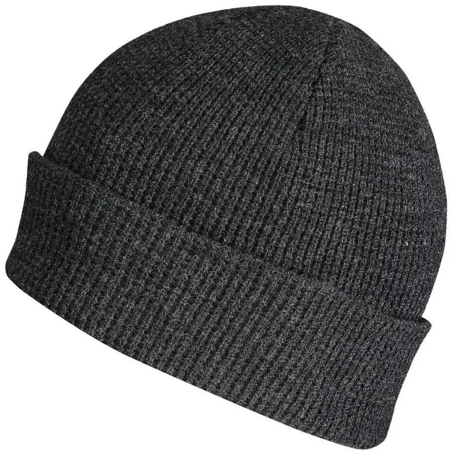 Pacific Headwear 627K Waffle Knit Cuff Beanie - Black - Black / 7’’ - 7 7/8’’