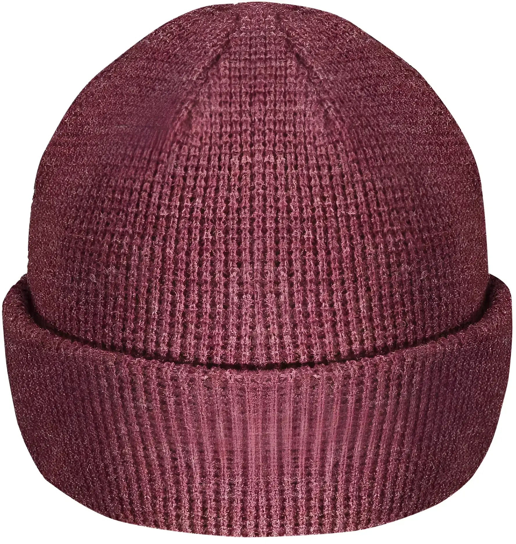 Pacific Headwear 627K Waffle Knit Cuff Beanie - Bordeaux - Cardinal / 7’’ - 7 7/8’’
