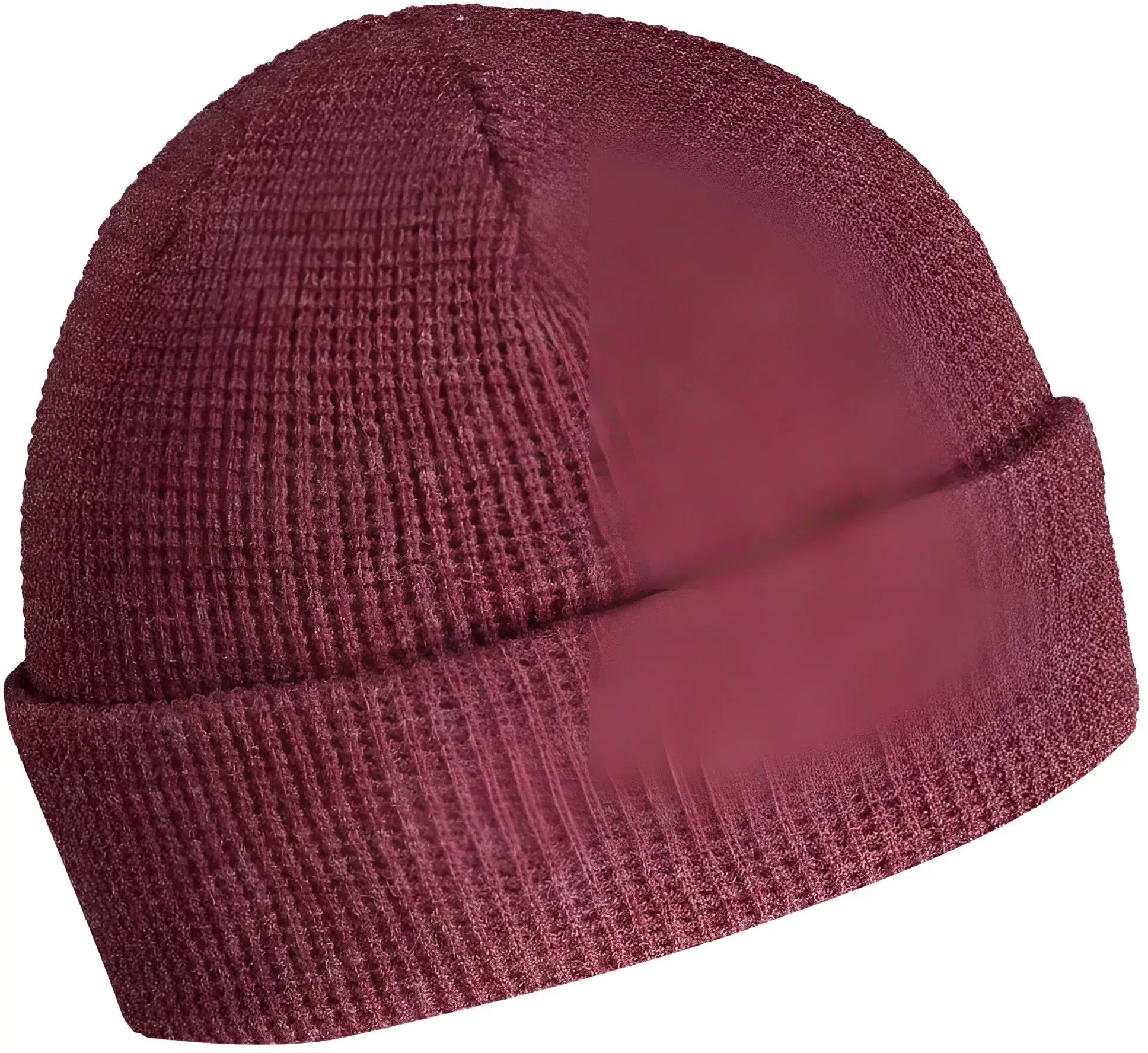 Pacific Headwear 627K Waffle Knit Cuff Beanie - Bordeaux - Cardinal / 7’’ - 7 7/8’’