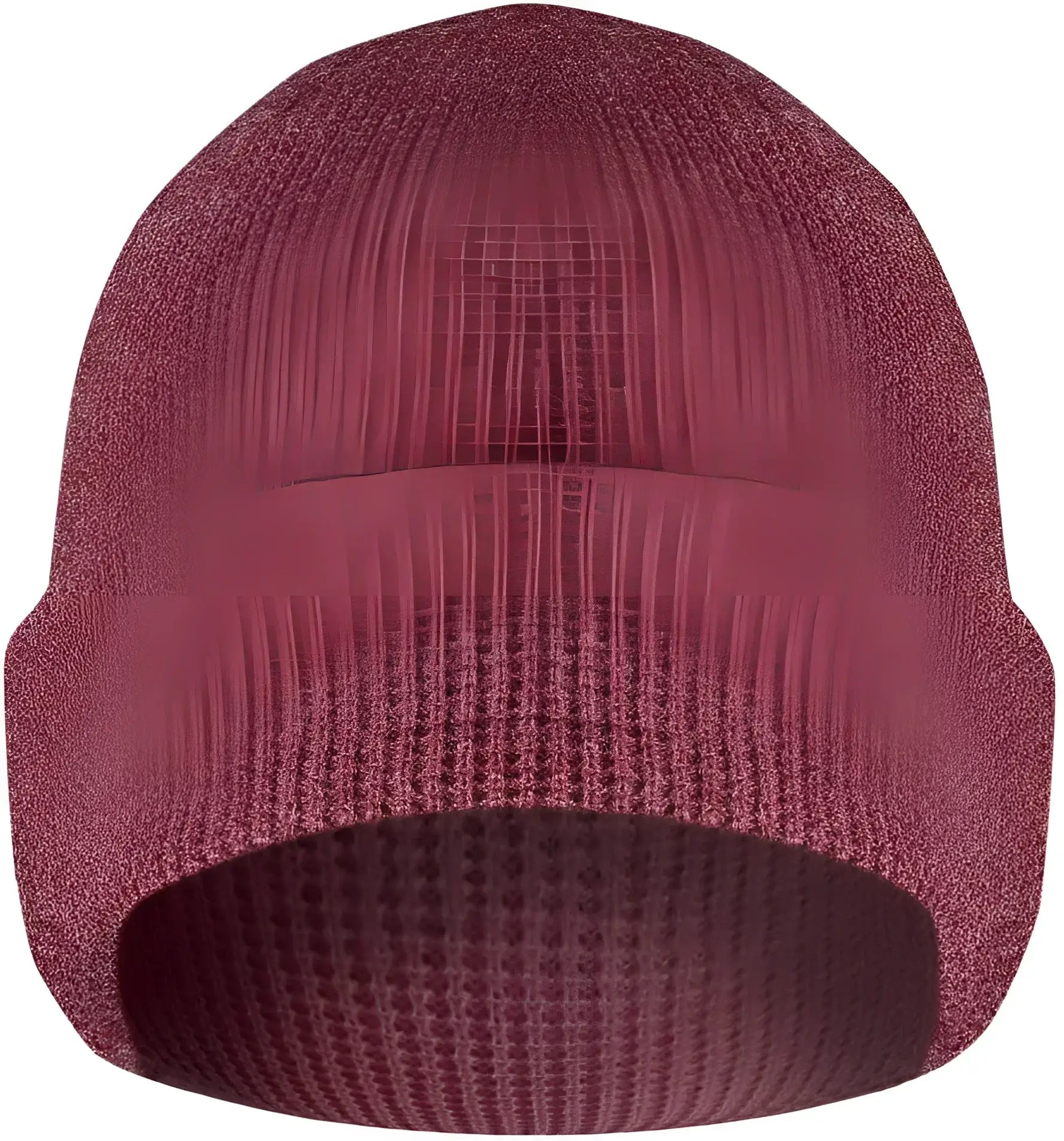 Pacific Headwear 627K Waffle Knit Cuff Beanie - Bordeaux - Cardinal / 7’’ - 7 7/8’’