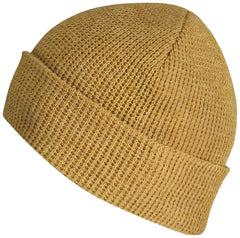 Pacific Headwear 627K Waffle Knit Cuff Beanie Caramel Burnt Orange / 7’’ 7 7/8’’