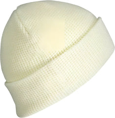 Pacific Headwear 627K Waffle Knit Cuff Beanie Cream Cream / 7’’ 7 7/8’’