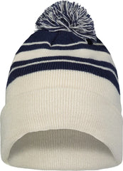 Pacific Headwear 641K Knit Fold Over Pom-Pom Beanie - Oat Navy - Oat Navy / OS