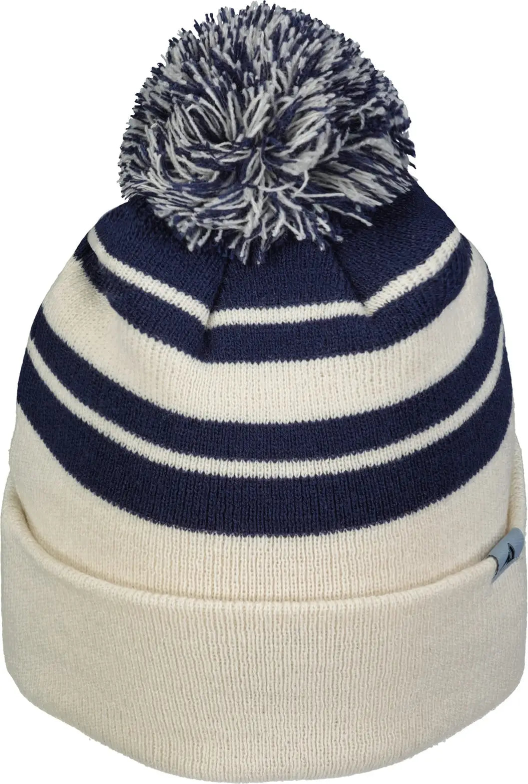 Pacific Headwear 641K Knit Fold Over Pom-Pom Beanie - Oat Navy - Oat Navy / OS