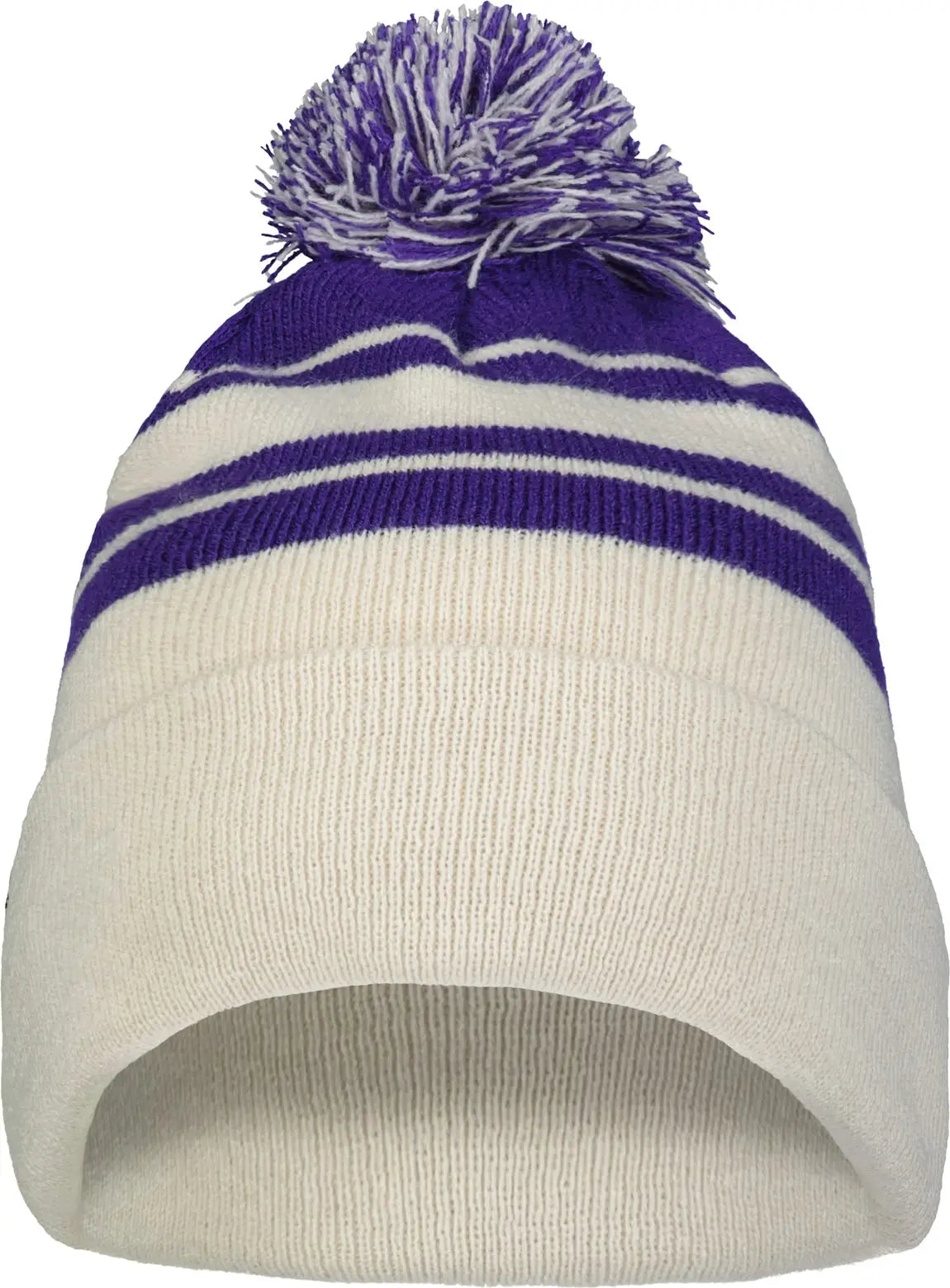 Pacific Headwear 641K Knit Fold Over Pom-Pom Beanie - Oat Purple - Oat Purple / OS