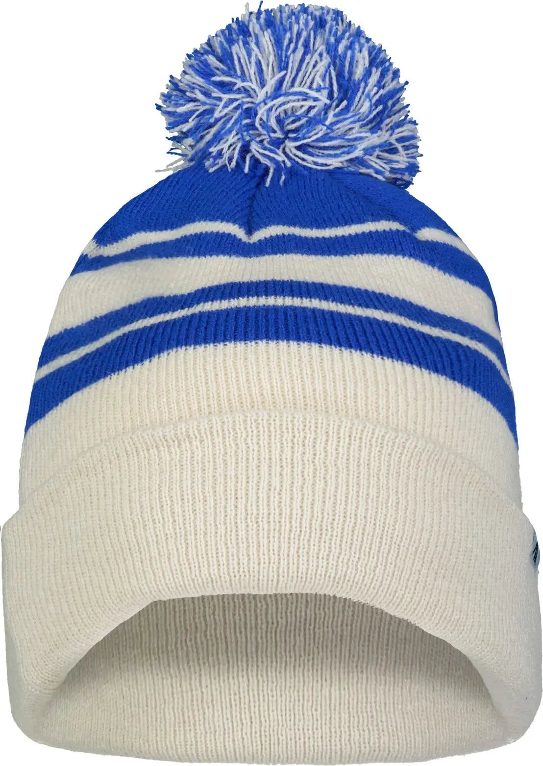 Pacific Headwear 641K Knit Fold Over Pom-Pom Beanie - Oat Royal - Oat Royal / OS