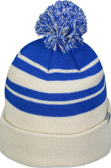 Pacific Headwear 641K Knit Fold Over Pom-Pom Beanie - Oat Royal - Oat Royal / OS