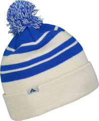 Pacific Headwear 641K Knit Fold Over Pom-Pom Beanie - Oat Royal - Oat Royal / OS