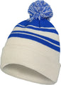 Pacific Headwear 641K Knit Fold Over Pom-Pom Beanie - Oat Royal - Oat Royal / OS