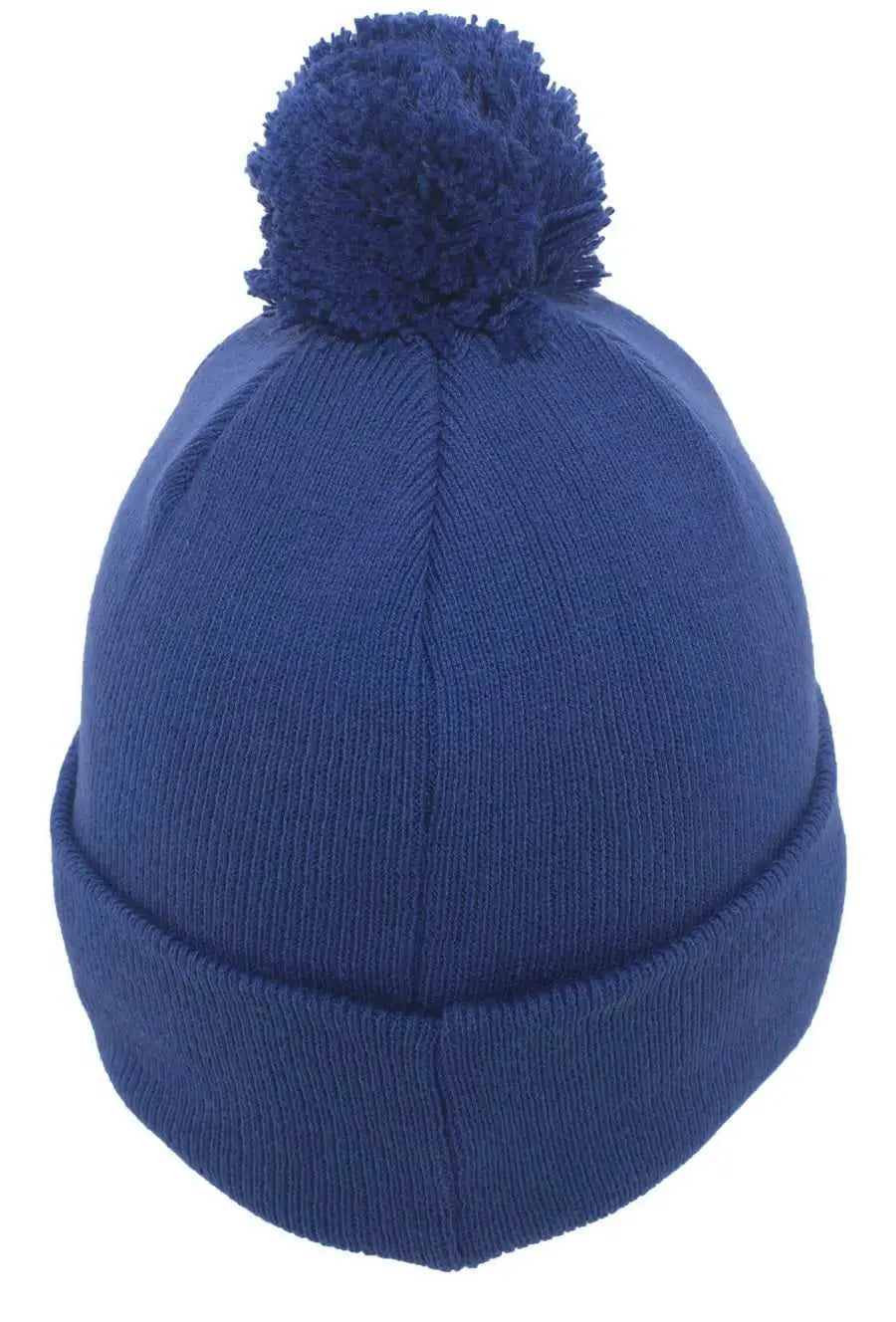 Pacific Headwear 641K Pom-Pom Cuff Beanie - Royal - Royal / 7’’ - 7 7/8’’