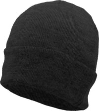 Pacific Headwear 650K Premium Cuff Beanie Black Black / 7’’ 7 7/8’’