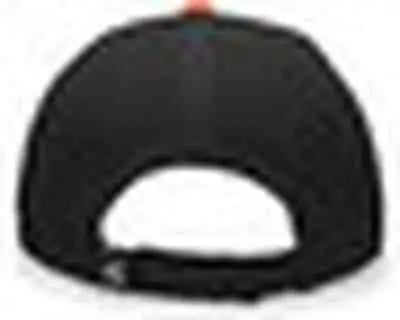 Pacific Headwear 705W Pro-Wool Hook-and-Loop Cap - Black Orange