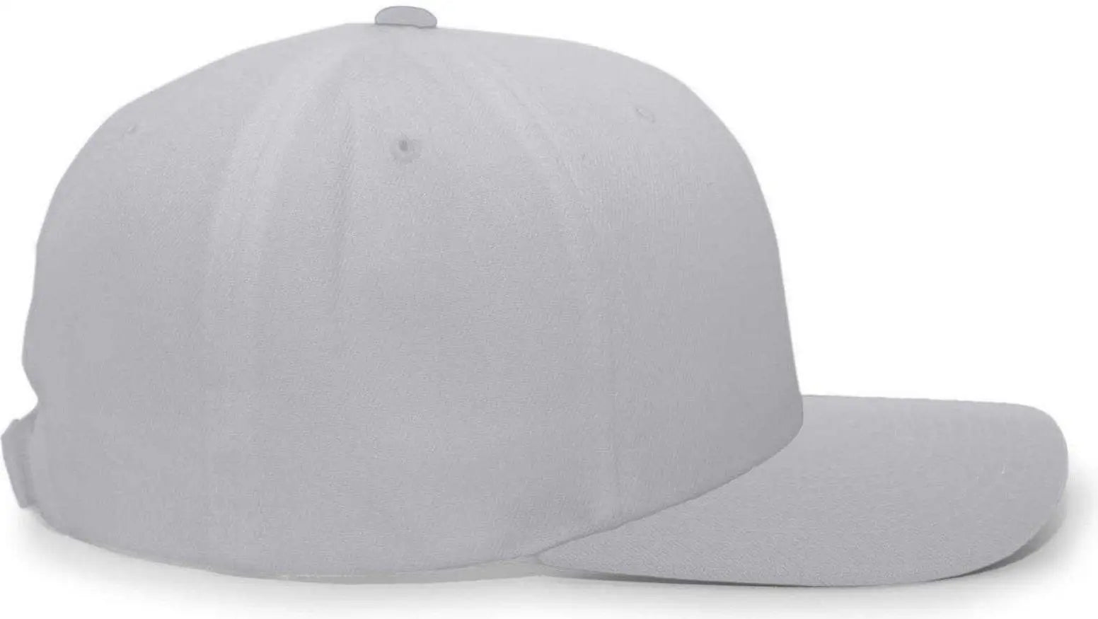 Pacific Headwear 705W Pro-Wool Hook-and-Loop Cap - Silver