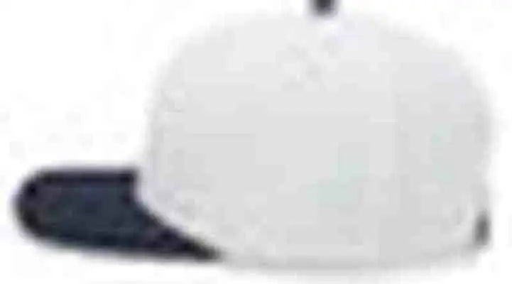 Pacific Headwear 705W Pro-Wool Hook-and-Loop Cap - White Navy