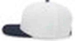 Pacific Headwear 705W Pro Wool Hook and Loop Cap White Navy