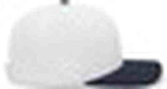 Pacific Headwear 705W Pro Wool Hook and Loop Cap White Navy