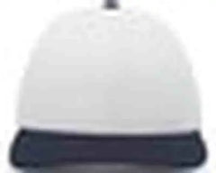 Pacific Headwear 705W Pro Wool Hook and Loop Cap White Navy