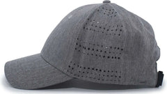 Pacific Headwear 747 Perforated Hook and Loop Cap Grey Heather Gray / 7’’ 7 7/8’’