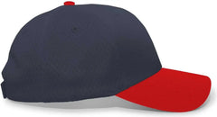 Pacific Headwear 805M Coolport Mesh Hook-and-Loop Cap - Navy Red