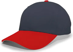 Pacific Headwear 805M Coolport Mesh Hook-and-Loop Cap - Navy Red