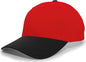 Pacific Headwear 805M Coolport Mesh Hook-and-Loop Cap - Red Black - Red Black / 6 1/2’’ - 7’’