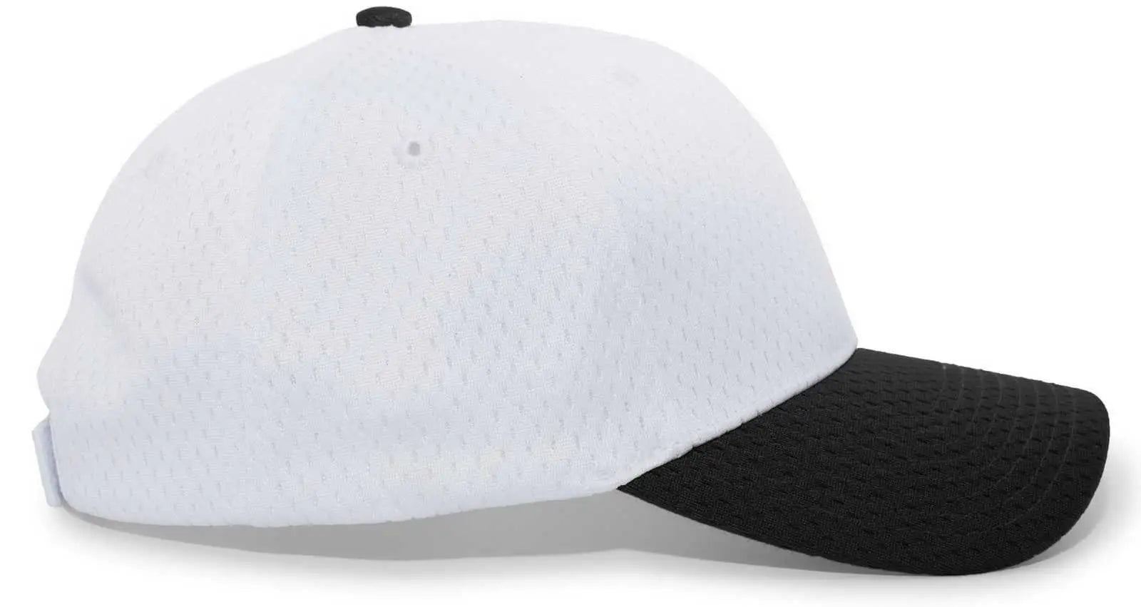 Pacific Headwear 805M Coolport Mesh Hook-and-Loop Cap - Silver Black