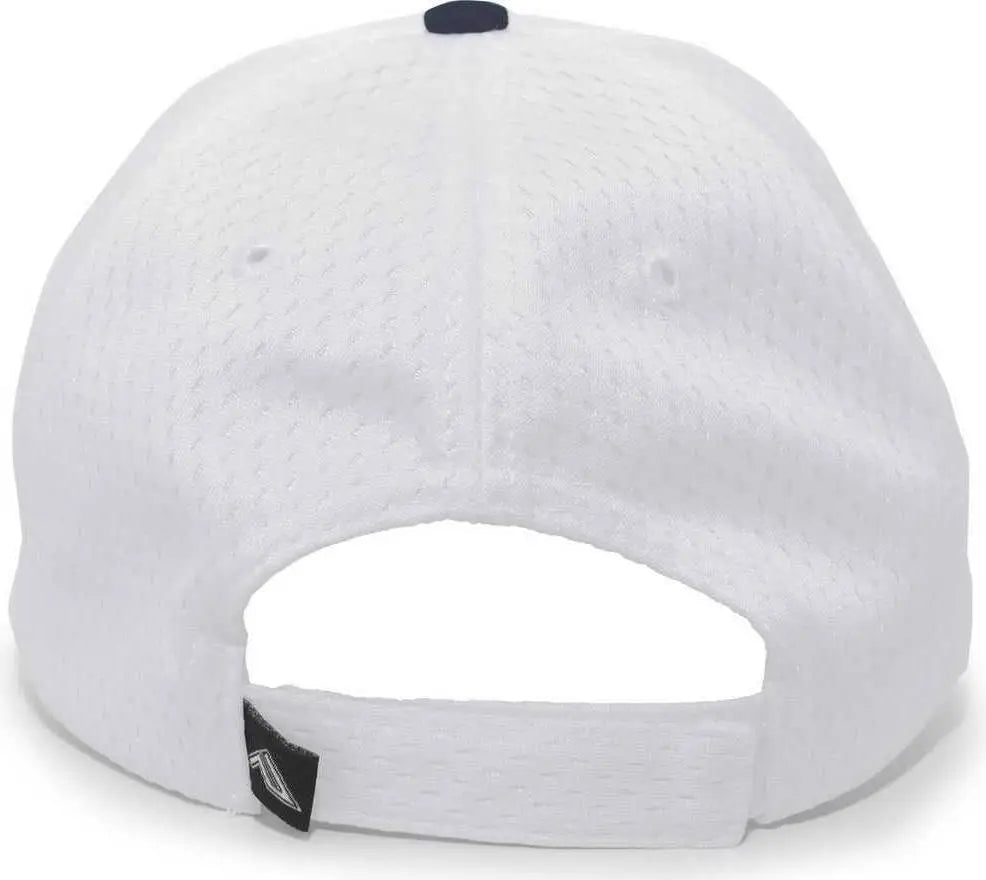 Pacific Headwear 805M Coolport Mesh Hook-and-Loop Cap - Silver Navy