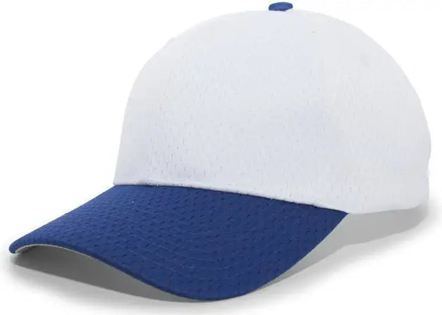 Pacific Headwear 805M Coolport Mesh Hook-and-Loop Cap - White Royal
