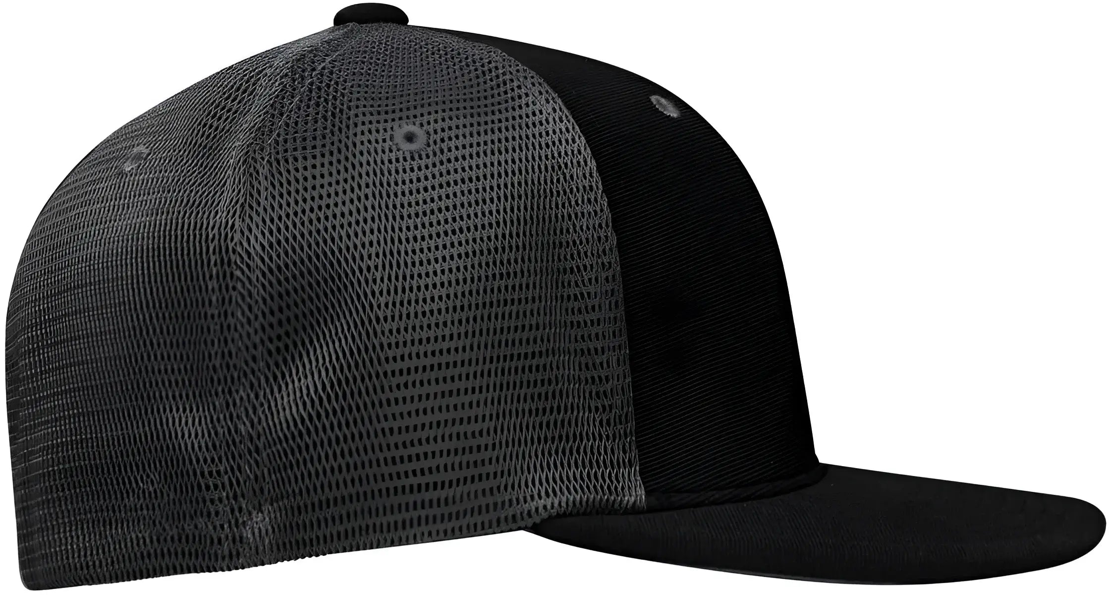 Pacific Headwear ES341 Premium M2 Performance Trucker Flexfit Cap - Black Graphite