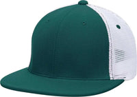 Pacific Headwear ES341 Premium M2 Performance Trucker Flexfit Cap Dark Green White Forest White / 6 3/8’’ 6 7/8’’