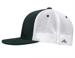 Pacific Headwear ES341 Premium M2 Performance Trucker Flexfit Cap Dark Green White