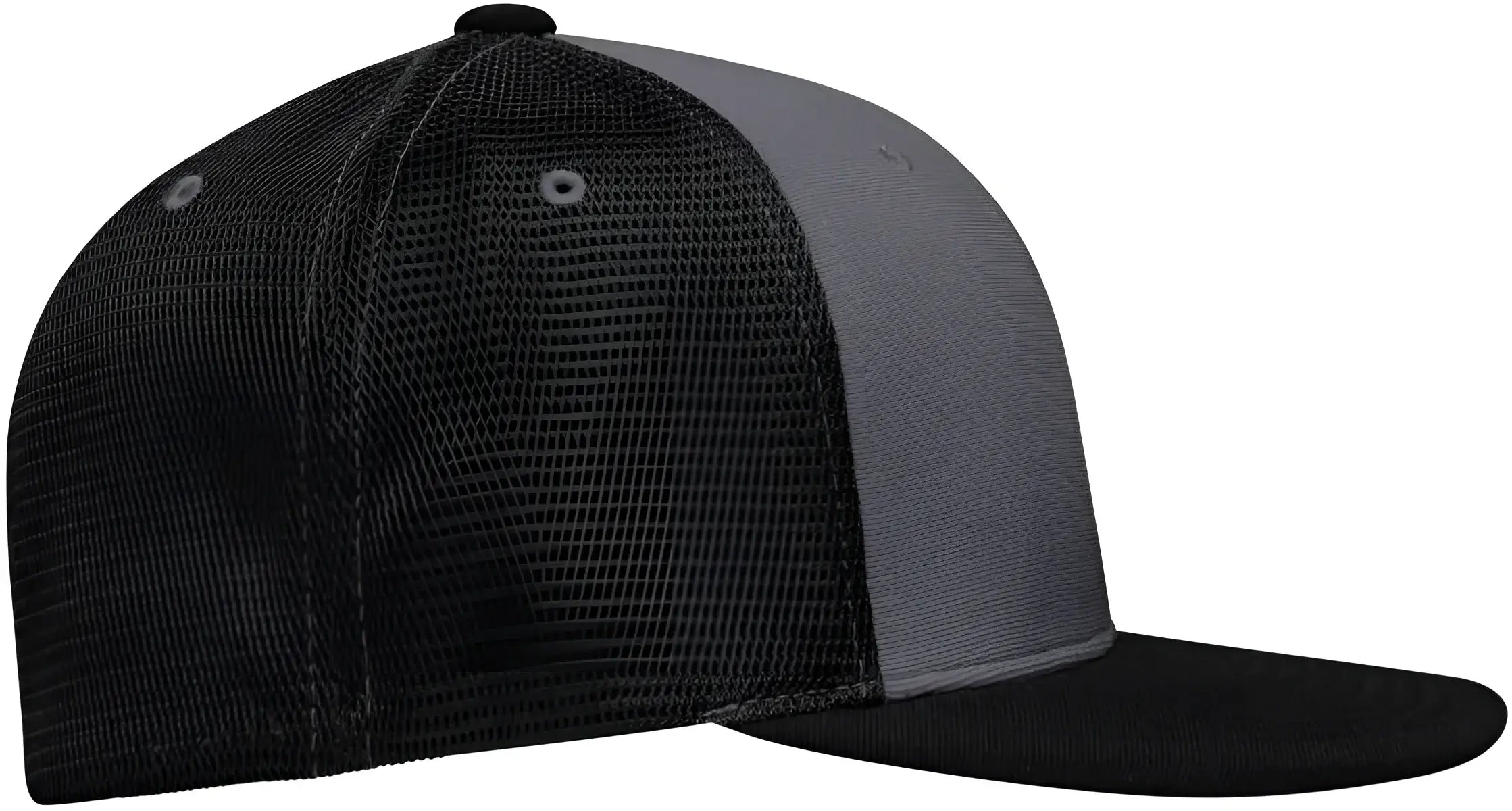 Pacific Headwear ES341 Premium M2 Performance Trucker Flexfit Cap - Graphite Black