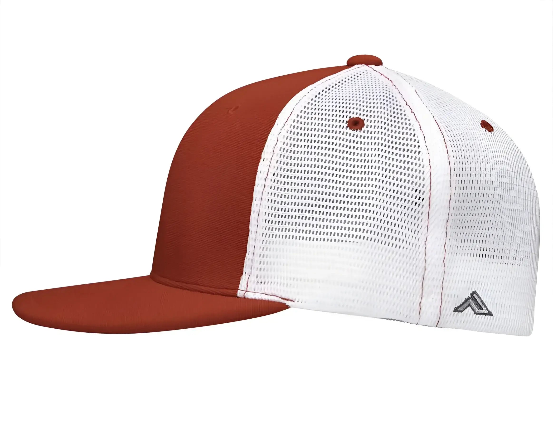 Pacific Headwear ES341 Premium M2 Performance Trucker Flexfit Cap - Red White