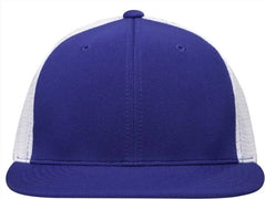 Pacific Headwear ES341 Premium M2 Performance Trucker Flexfit Cap - Royal White