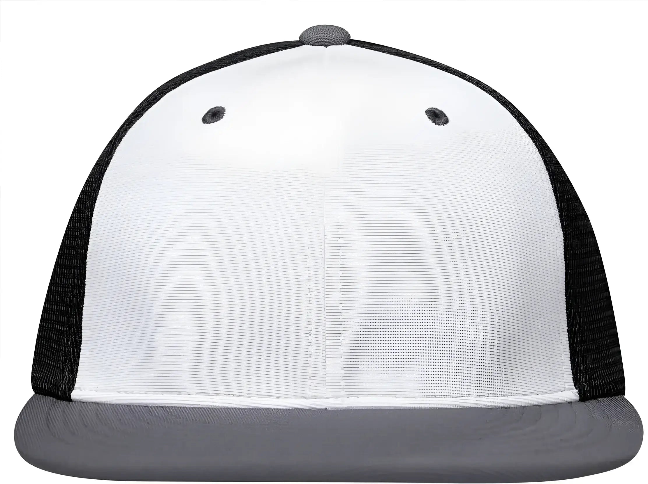 Pacific Headwear ES341 Premium M2 Performance Trucker Flexfit Cap - White Black Graphite