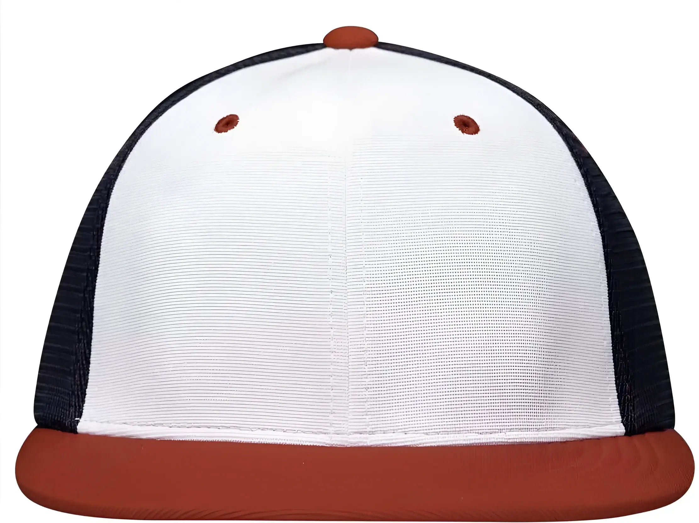Pacific Headwear ES341 Premium M2 Performance Trucker Flexfit Cap - White Navy Red