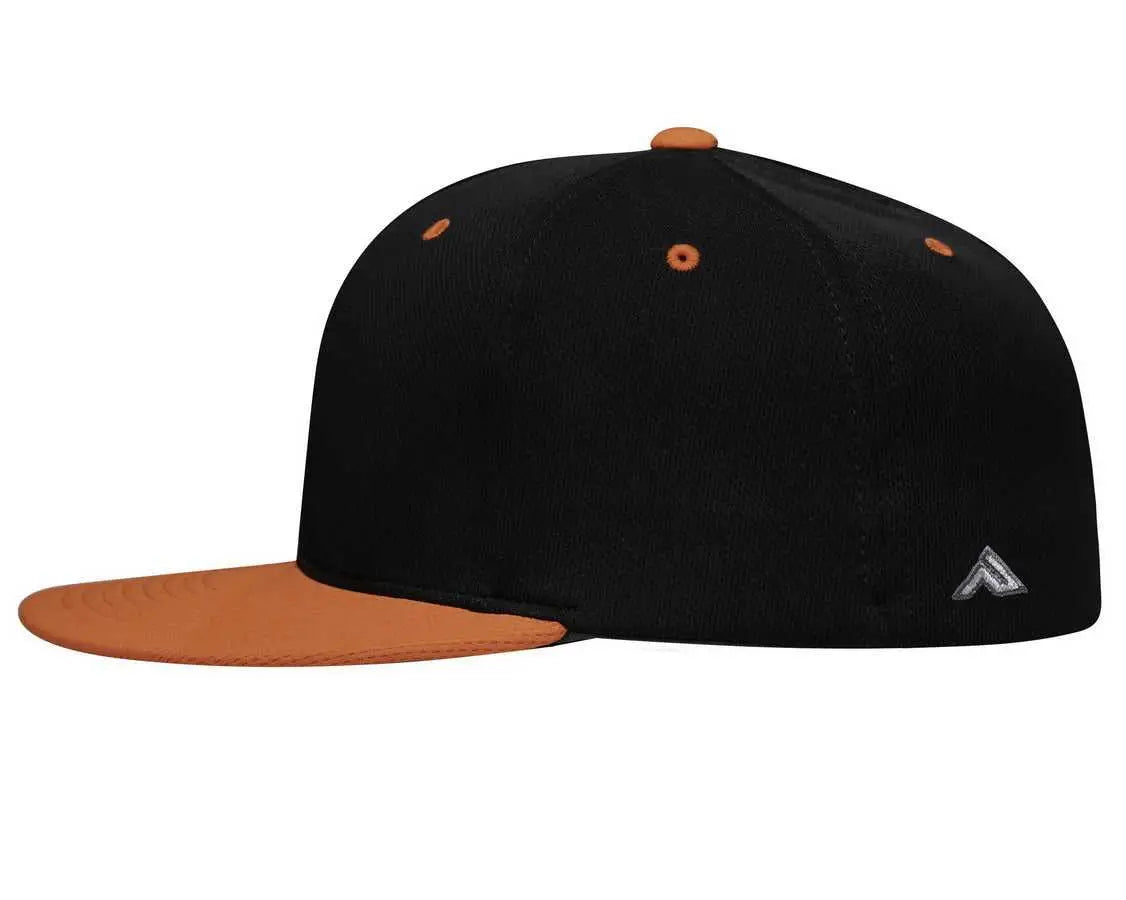 Pacific Headwear ES342 Premium P-Tec Performance Flexfit Cap - Black Orange