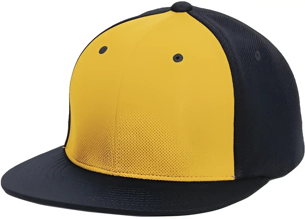 Pacific Headwear ES342 Premium P-Tec Performance Flexfit Cap - Gold Navy Navy