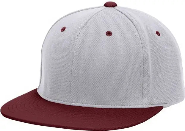 Pacific Headwear ES342 Premium P-Tec Performance Flexfit Cap - Silver Maroon