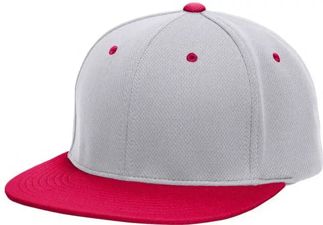 Pacific Headwear ES342 Premium P-Tec Performance Flexfit Cap - Silver Red