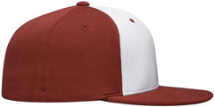 Pacific Headwear ES342 Premium P Tec Performance Flexfit Cap White Red Red