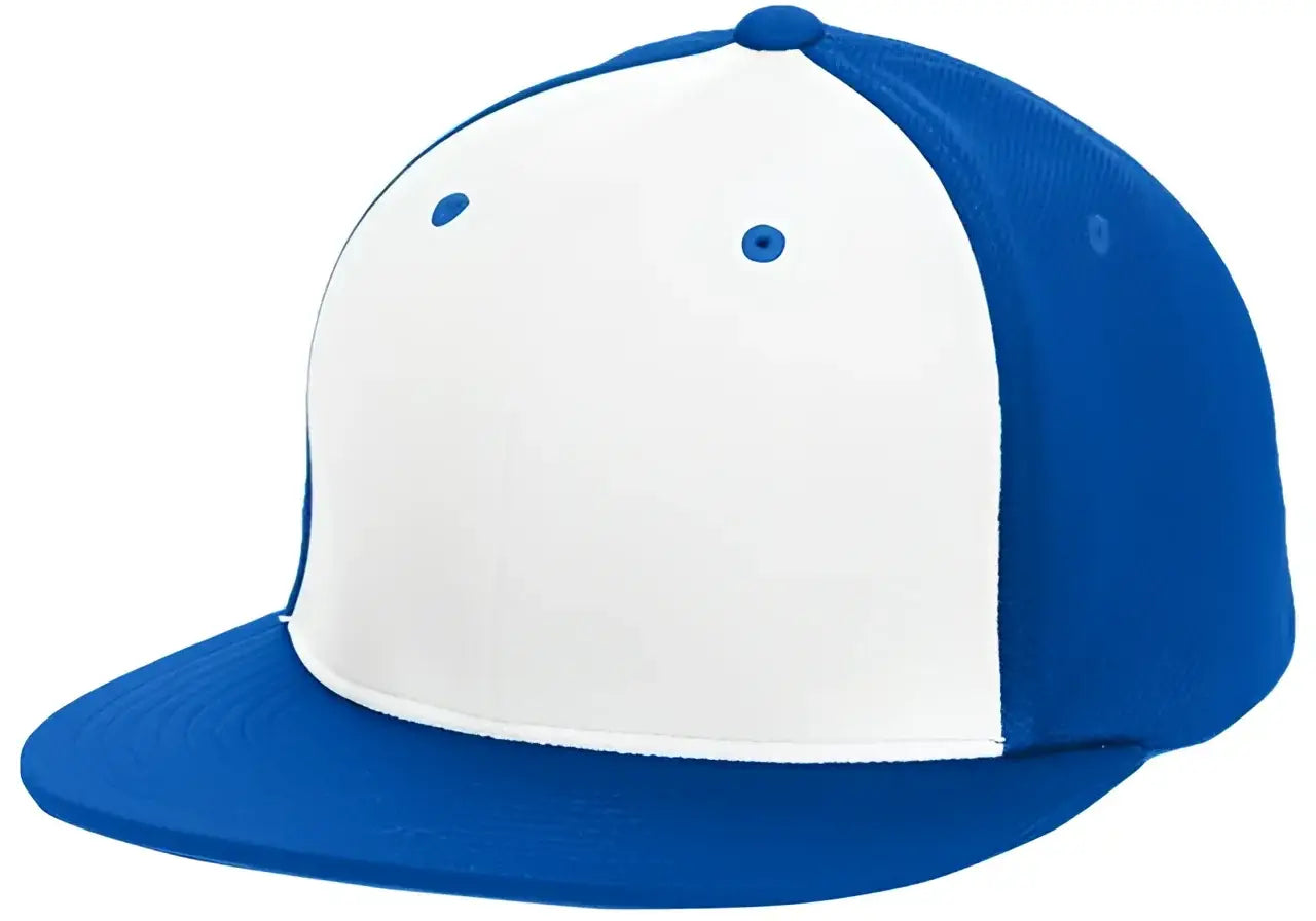 Pacific Headwear ES342 Premium P-Tec Performance Flexfit Cap - White Royal Royal