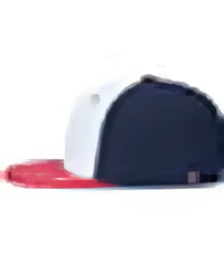 Pacific Headwear ES471 Premium Lightweight Perforated Pacflex Coolcore Cap White Navy Red