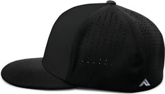 Pacific Headwear ES474 Perforated F3 Performance Flexfit Cap Black