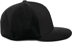 Pacific Headwear ES474 Perforated F3 Performance Flexfit Cap Black