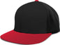 Pacific Headwear ES474 Perforated F3 Performance Flexfit Cap Black Red Black Red / 6 3/8’’ 6 7/8’’