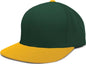 Pacific Headwear ES474 Perforated F3 Performance Flexfit Cap Dark Green Gold Dark Green Gold / 6 3/8’’ 6 7/8’’