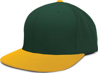 Pacific Headwear ES474 Perforated F3 Performance Flexfit Cap Dark Green Gold Dark Green Gold / 6 3/8’’ 6 7/8’’
