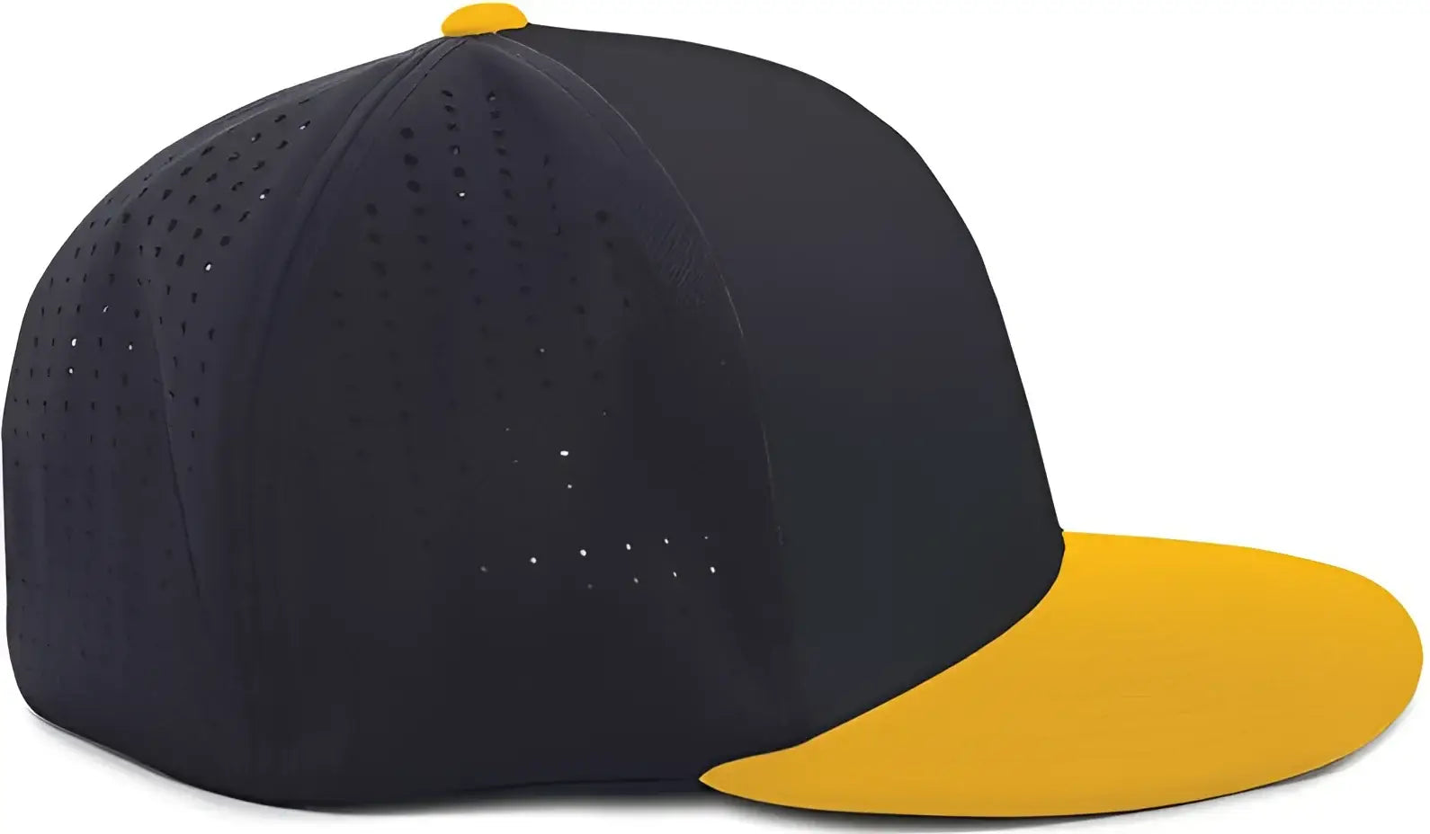 Pacific Headwear ES474 Perforated F3 Performance Flexfit Cap - Navy Gold